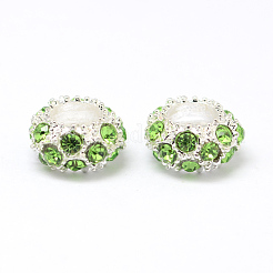 Legierung Rhinestone European Beads&nbsp;X-CPDL-H999-8