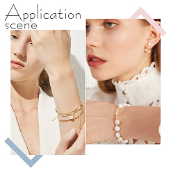 60 шт. 2 стиля экологически чистых латунных застежек для часового ремешка KK-DC0003-99