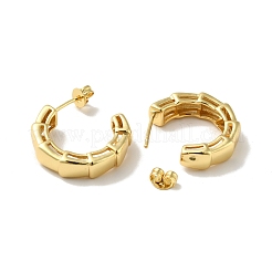 Прямоугольные серьги-гвоздики из латуни с реечным покрытием&nbsp;EJEW-I268-01G