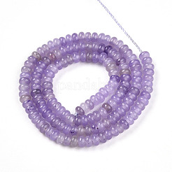 Окрашенные природные белый нефрит бисер пряди&nbsp;G-T139-57A-08