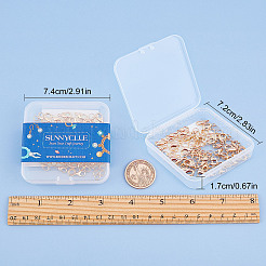 Латунные застежки-лобстеры и открытые кольца для прыжков&nbsp;KK-SC0001-41G