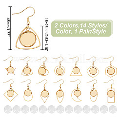 Набор для изготовления висячих сережек из нержавеющей стали в форме купола и смешанной формы своими руками&nbsp;EJEW-AR00002