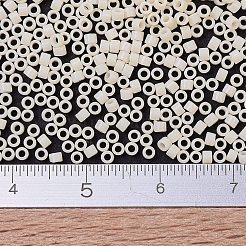 MIYUKIデリカビーズ小  シリンダー  日本製シードビーズ  15/0  （dbs0732)不透明なダーククリーム  1.1x1.3mm  穴：0.7mm  約3500個/10g&nbsp;X-SEED-J020-DBS0732
