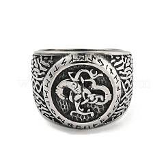 Кольцо из нержавеющей стали 304&nbsp;RJEW-B055-04AS-08