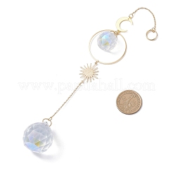 Каплевидные стеклянные подвесные ловцы солнца HJEW-JM04402