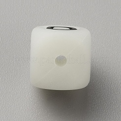 Cubo luminoso con lettere in silicone ecologico per uso alimentare&nbsp;SIL-TAC0002-21O