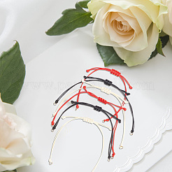 30 шт. 3-х цветный плетеный вощеный полиэстеровый шнур AJEW-DR0001-32