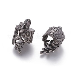 Латунный горный хрусталь филигранная бусина RB-L080-12B