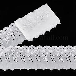 5 Yards Baumwolle bestickt gewellten Rand Blumenmuster Besatz&nbsp;DIY-UN0006-41
