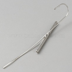 Серьги-крючки для ушей из платины и латуни для женщин EJEW-WH0019-58D