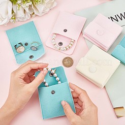 3 цвет квадратные бархатные мешочки для украшений TP-CP0001-03B