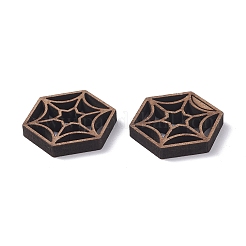 30 шт. 6-х стилевые деревянные филигранные соединительные звенья WOOD-OC0002-28