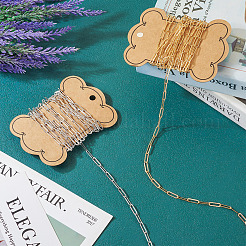 4м 2-х цветные латунные цепочки из скрепок&nbsp;CHC-TA0001-21