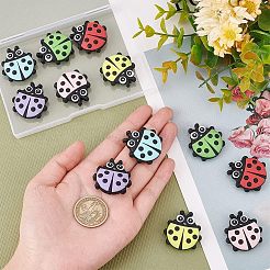 12 шт. 6 цвета пищевые экологически чистые силиконовые бусины SIL-CA0001-18