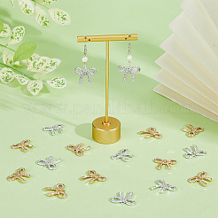 24шт. 2-х цветный сплав с подвеской из горного хрусталя FIND-DC0006-23