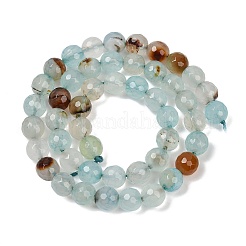 Brins de perles d'agate naturelle (teintes et chauffées)&nbsp;G-G079-A08-03