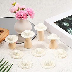 40 mini chapeau de poupée en tissu&nbsp;AJEW-SC0031-34B