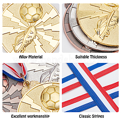 9шт. 9-х цветная медаль из цинкового сплава&nbsp;AJEW-GA0002-90