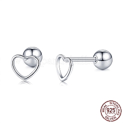 Orecchini con cartilagine a bilanciere in argento sterling placcato rodio&nbsp;STER-BB72162-A