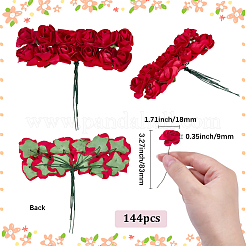 144шт бумажный искусственный цветок розы&nbsp;DIY-SP0005-95B