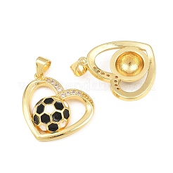 Pendenti in zirconi cubici trasparenti in micro pavè di ottone&nbsp;CU-CBA7E9C-11D-G