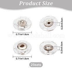 25 шт. пластиковая кнопка BUTT-GF0001-15