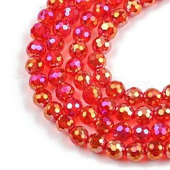 Гальванизируйте прозрачные стеклянные бусины&nbsp;EGLA-B013-02A-AB06