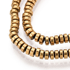 Гальванизировать немагнитных синтетический гематит бисер пряди&nbsp;G-T114-49G