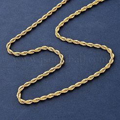 Ожерелья из цепочек из нержавеющей стали 304 толщиной 3 мм NJEW-P338-01B-G
