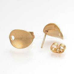 Фурнитура для сережек-гвоздиков из нержавеющей стали 304 STAS-Q223-06