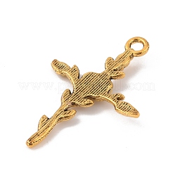 Tibetischer stil Aluminium Anhänger & Charms&nbsp;X1-FIND-WH0110-429AG