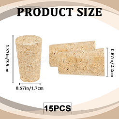 Деревянная пробка AJEW-GF0010-16A