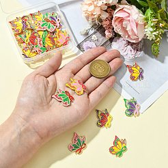 30шт 6 цвета сплава эмалевые подвески&nbsp;FIND-CJ0002-71