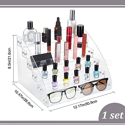 6-ярусный прозрачный акриловый органайзер для лака для ногтей ODIS-WH0329-42A