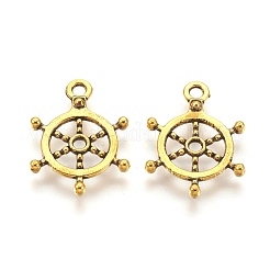 Тибетском стиле сплава шлем подвески&nbsp;X-TIBEP-S257-AG-LF