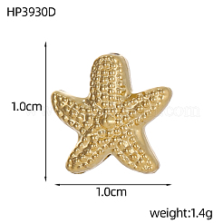 Бусины из нержавеющей стали 304&nbsp;STAS-OY009-23G