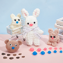 72 шт. 6 стиля 2 цвета нос для куклы из смолы DIY-GA0008-64