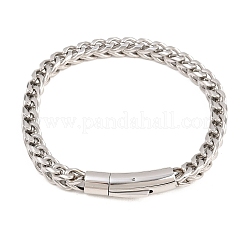 Bracelets en acier inoxydable 304 pour femmes et hommes&nbsp;BJEW-H643-11P