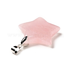 Природного розового кварца подвески G-I319-04P-03