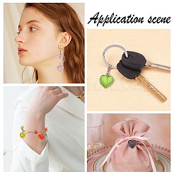 100 шт. 10-х цветные подвески из прозрачной смолы ко Дню святого Валентина FIND-SC0003-28