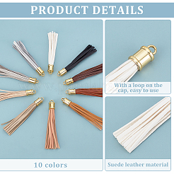 20 шт. 10-х цветные большие подвески из искусственной кожи FIND-PH0024-16