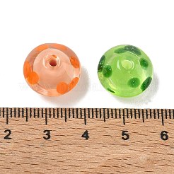 Transparente handgemachte Bunte Malerei Perlen&nbsp;LA-CBABC67-04