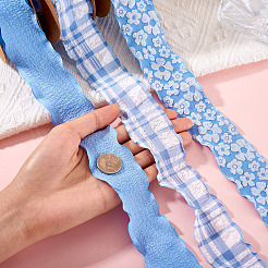 3 рулон 3-х видов складчатой полиэстеровой ленты OCOR-TA0002-99A