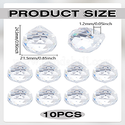 10 шт. подвески из прозрачного стекла k9&nbsp;GLAA-LP0001-13