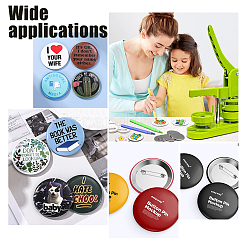 150 набор из 5 размеров железных брошей с кабошонами DIY-CA0005-16