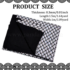 Блестящая голограмма спандекс русалка ткань с принтом рыбьей чешуи&nbsp;AJEW-WH0314-30C
