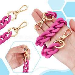 Акриловые витые цепочки для сумок&nbsp;PURS-WH0006-09