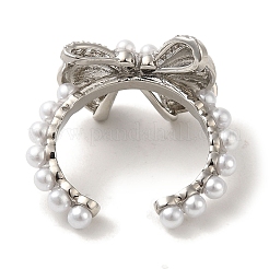 Кольца-манжеты из латуни с микропаве из кубического циркония RJEW-H228-22P