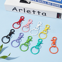 Выпечка окрашенный сплав поворотный брелок выводы застежка KEYC-PH0001-34