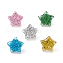 Звездные смоляные кнопки для рисования&nbsp;AJEW-TB00023
